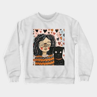 Funny 2024 Valentines Day Drawing Crewneck Sweatshirt